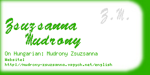 zsuzsanna mudrony business card